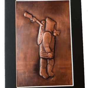 Copper Tooling - Inuit Hunter - Wall Art